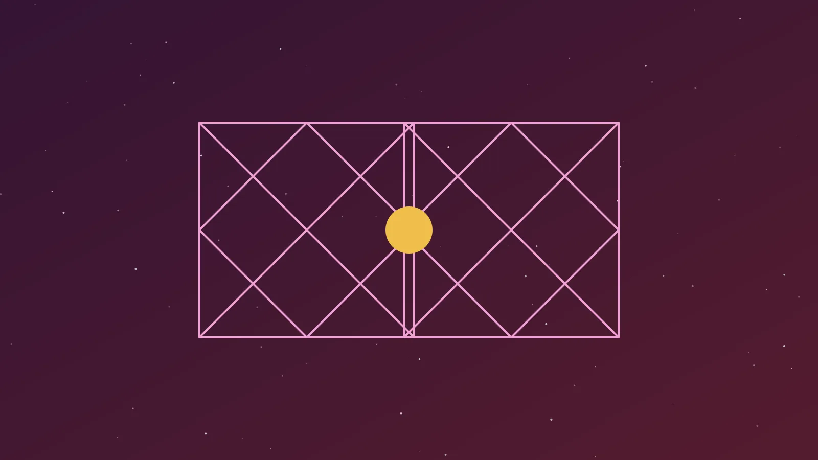 Two kundli charts side by side with a highlighted centre point