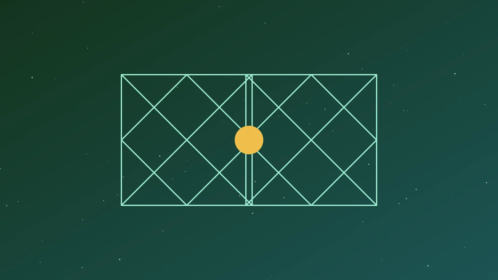 Two kundli charts linked by three flowing lines for the three nadis